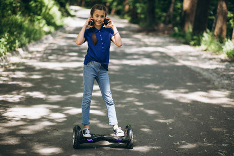 Modern hoverboard with a sleek design.