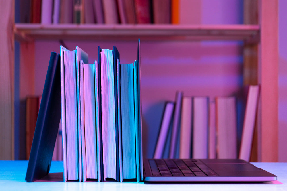 "Bookshelves arranged by color, genre, and size, illustrating how different organization styles reflect personality, mood, and cognitive preferences."