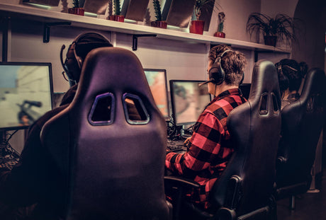 Ergonomic gaming chair designed to support the spine and promote posture during extended gaming sessions."
