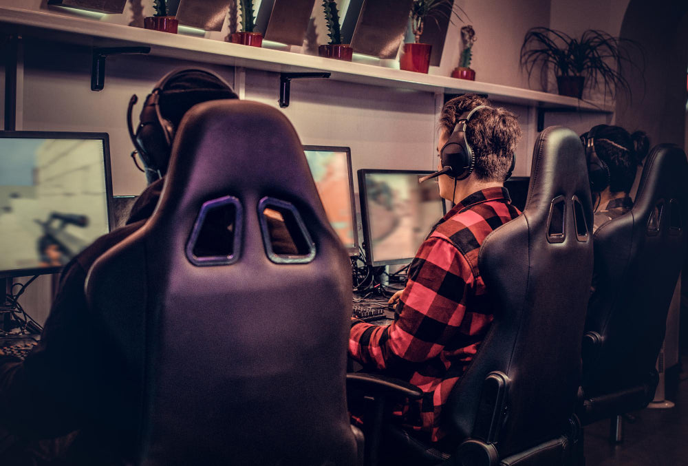 Ergonomic gaming chair designed to support the spine and promote posture during extended gaming sessions."