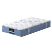 “Single mattress with labeled dimensions—36 inches wide by 75 inches long (91 cm x 190 cm)—ideal for one person or a child’s bed.”