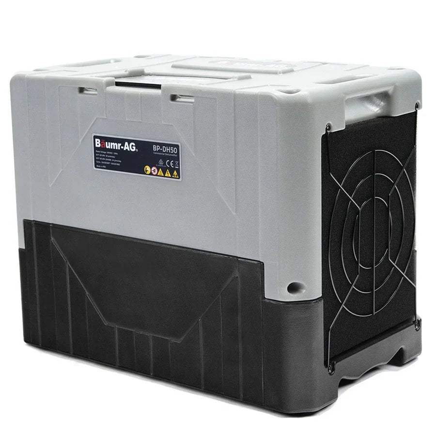 "Diagram showing a dehumidifier plugged into a wall outlet with a visible energy usage meter, highlighting electricity consumption and cost considerations."