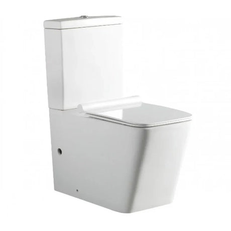“Step-by-step installation of a modern toilet in a clean bathroom setting.”