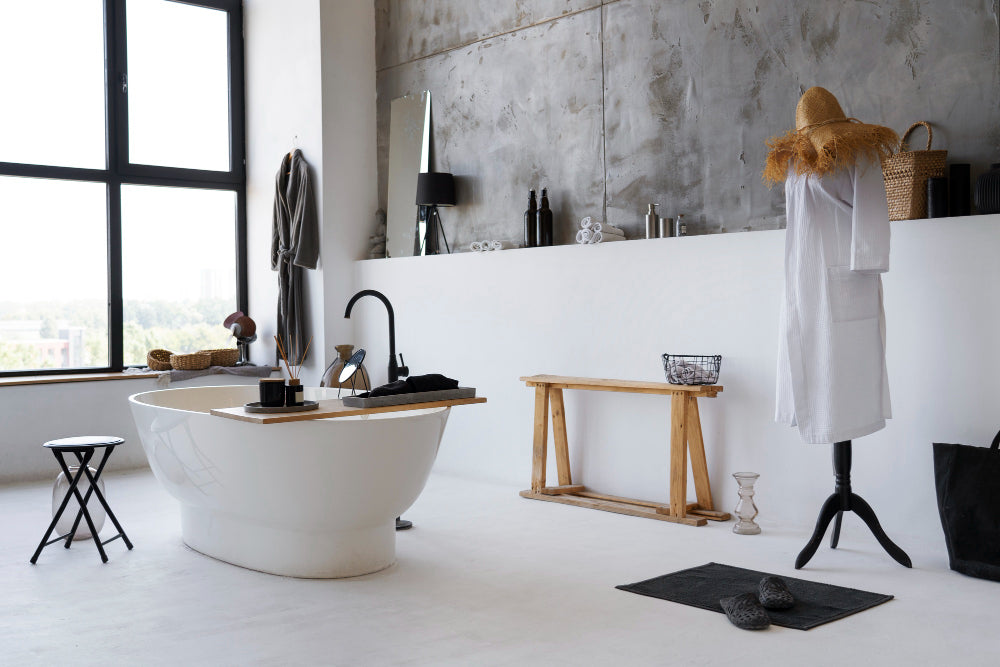 "Side-by-side acrylic and cast iron bathtubs, highlighting differences in style, thickness, and finish."