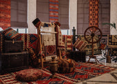  "Assorted traditional rugs from various cultures displayed side by side, showcasing diverse patterns, colors, and historical influences."