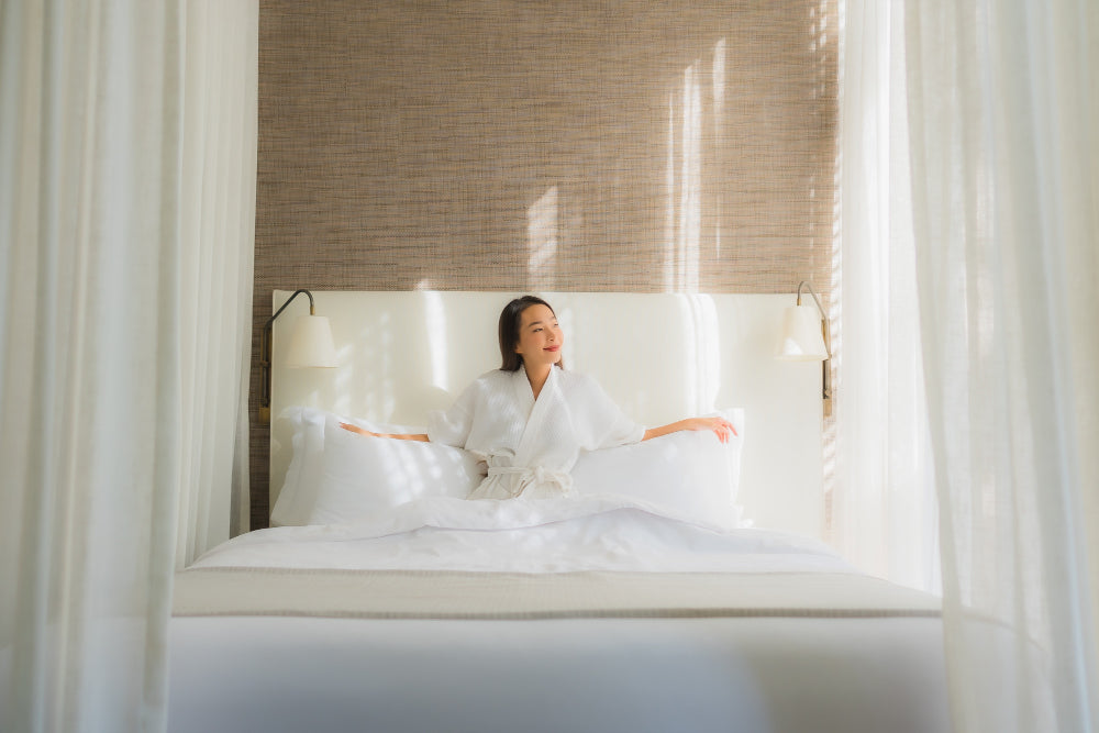 "Showroom lineup of premium king size mattresses, highlighting plush finishes, supportive layers, and long-lasting construction for luxurious sleep."