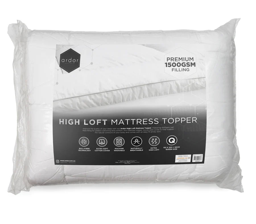 "Close-up of a modern mattress topper with cooling gel and layered foam design, showcasing 2025 sleep technology innovations."