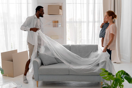 "Real-life compact bedroom with a double mattress, featuring customer-inspired space-saving solutions like under-bed storage and vertical shelving."