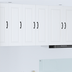 Wall Cabinet PORTO 2 pcs White Engineered Wood