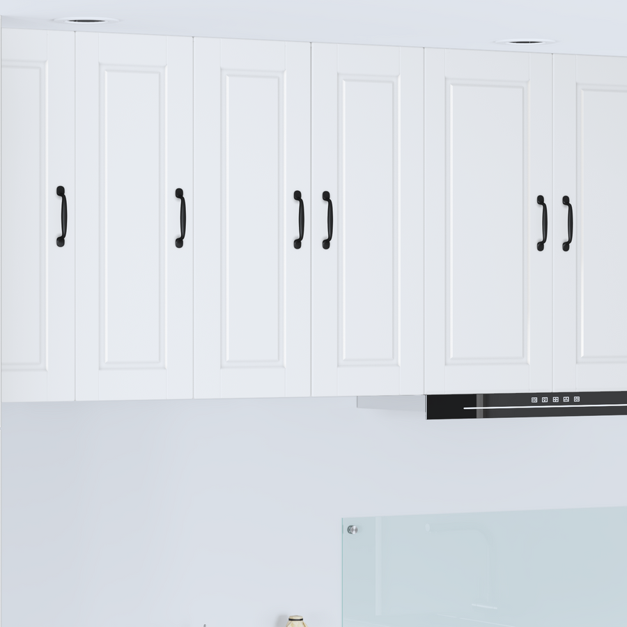 Wall Cabinet PORTO 2 pcs White Engineered Wood