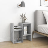 Bedside Cabinets 2 pcs Concrete Grey 50x30x51.5 cm Engineered Wood - Side View