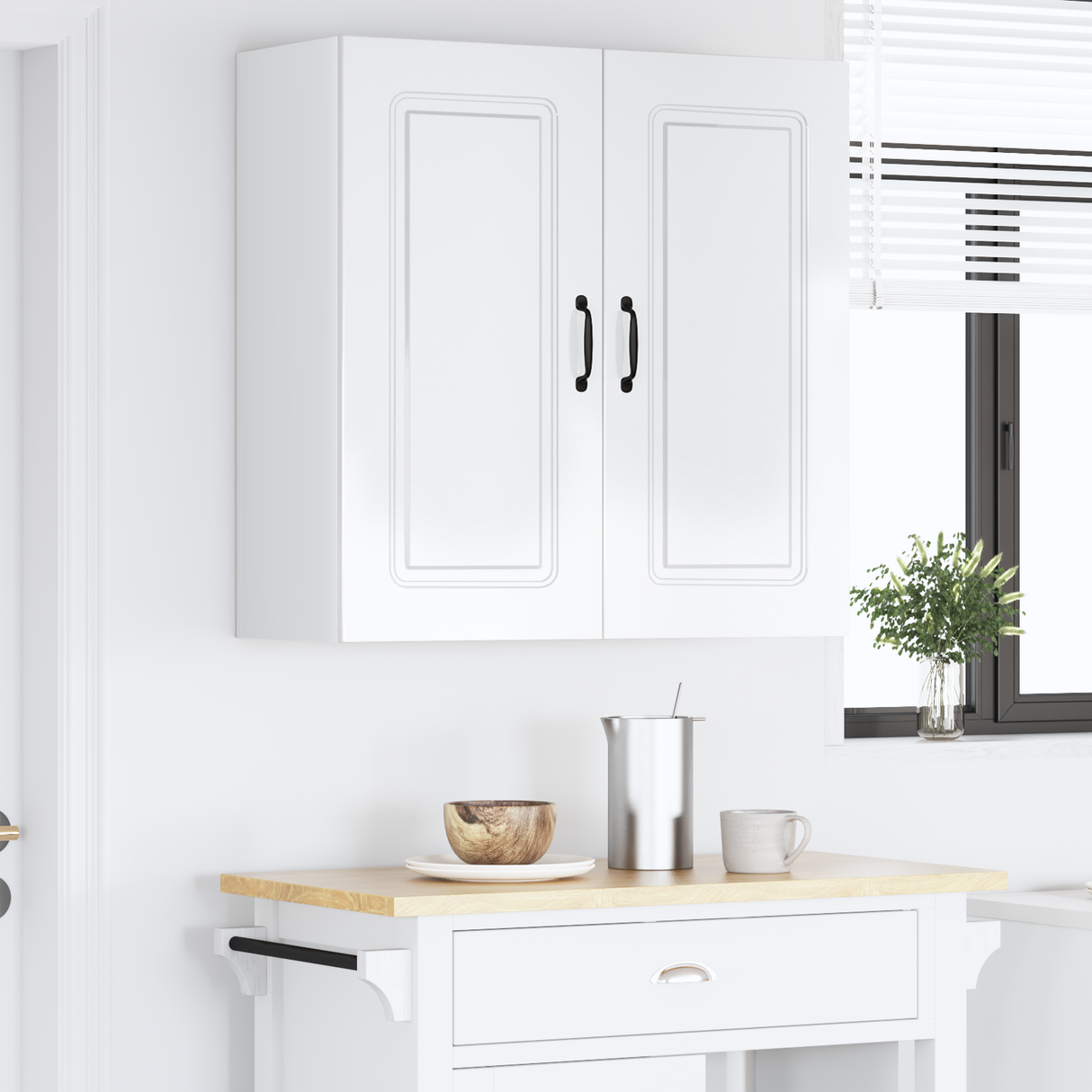 Dishwasher Panel Kalmar High Gloss White 80 x 31 x 80 cm