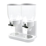TOQUE Double Cereal Dispenser Dry Food White-2006733302328856576