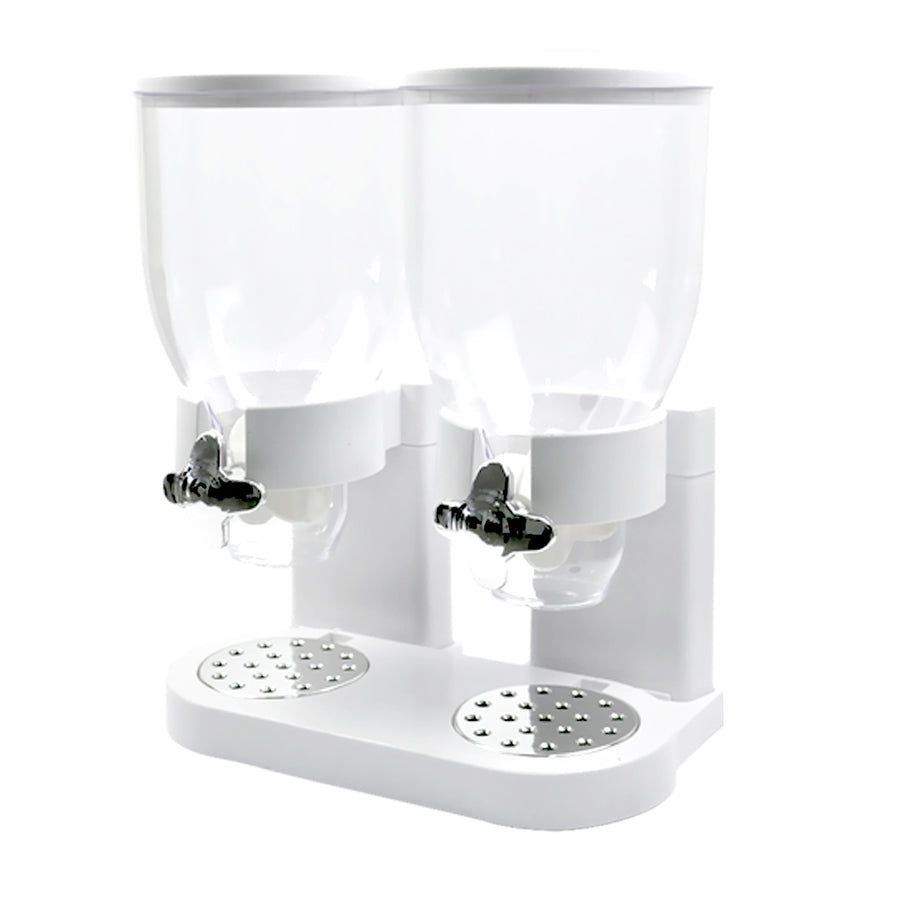 TOQUE Double Cereal Dispenser Dry Food White-2006733302328856576