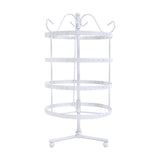 Earring Holder Stand Jewelry Display White - Low Angle