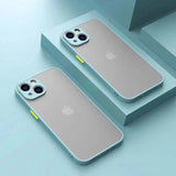 Shockproof Armor Matte Case For iPhone 16 15 14 Plus 13 11 12 Pro Max Luxury Silicone Bumper Clear Hard PC Back Cover Capa - Extra Image