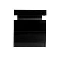 Levede Bedside Tables Side Table 2 Drawers Black-2006733164113956865
