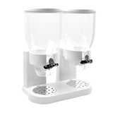 TOQUE Double Cereal Dispenser Dry Food White-2006733302328856577