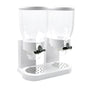TOQUE Double Cereal Dispenser Dry Food White