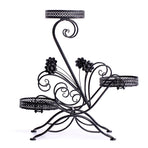 Levede Plant Stand Outdoor Indoor Metal Black-2006732927412604929