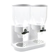 TOQUE Double Cereal Dispenser Dry Food White-1954802892246487041