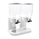 TOQUE Double Cereal Dispenser Dry Food White