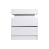 Levede Bedside Tables RGB LED Side Table White-2006733164277534721