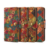 Wallet i Phone 15 Case for Coque iPhone 16 15 14 13 12 11 Pro Max 7 8 Plus X XS XR SE Case High Quality Leather Totem Flip Cover