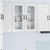 Dishwasher Panel Kalmar 2 pcs High Gloss White 40 x 31 x 80 cm - Side View
