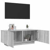 TV Cabinet Grey Sonoma 100x35x40 cm Engineered Wood - Front View