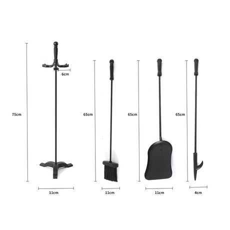 Traderight Fireplace Tool Set 4 PC Fire-2018816721766453250