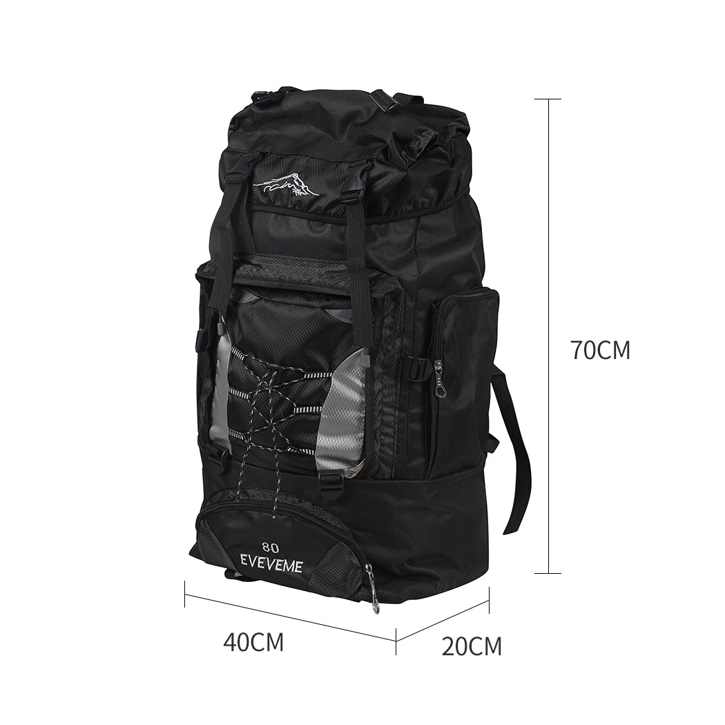 Military Backpack Tactical Hiking Camping Black-2018816652292001794