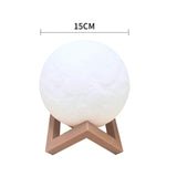 3D Magical Moon Lamp USB LED Night Light Small - Front View