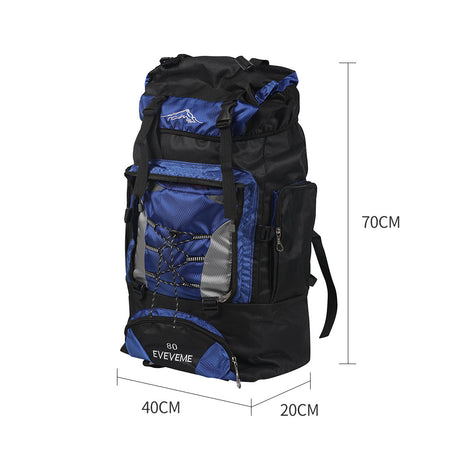 Military Backpack Tactical Hiking Camping Blue-1954802640571469826