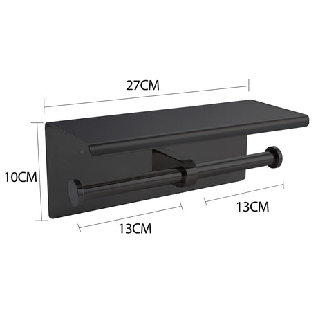 Toilet Paper Holder Double Roll Stainless-2018816667269861378