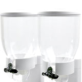 TOQUE Double Cereal Dispenser Dry Food White-2006733302328856579