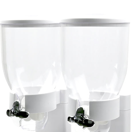 TOQUE Double Cereal Dispenser Dry Food White-2006733302328856579