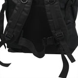 Military Backpack Tactical Hiking Camping Black - Side View