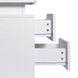 Levede Bedside Tables RGB LED Side Table White-2006733164277534723