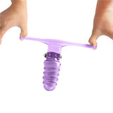 Urway Finger Vibrator Vagina Clitoris Purple - Side View