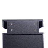 Levede Bedside Tables Side Table 2 Drawers Black - Top-Down View