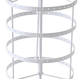 Earring Holder Stand Jewelry Display White - Top-Down View