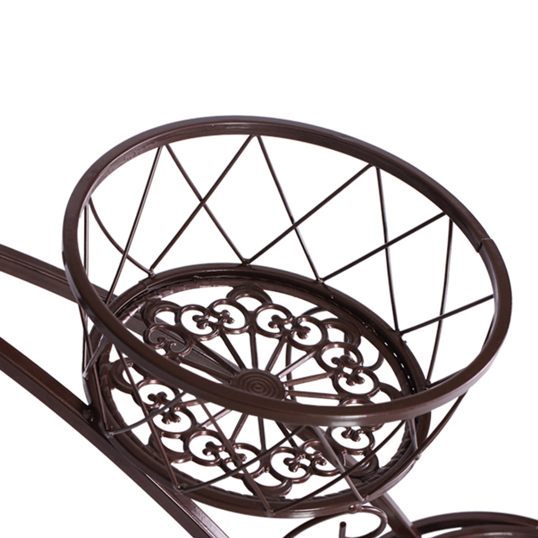 Levede Plant Stand Outdoor Indoor Metal Bronze-2006732950246395908