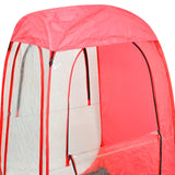 Mountview Pop Up Tent Camping Outdoor Red - Top-Down View