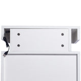 Levede Bedside Tables RGB LED Side Table White-2006733164277534724