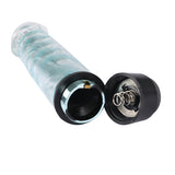 Multi Speed VibratingVibrator Realistic Blue - Top-Down View