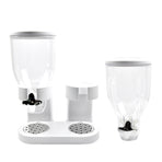 TOQUE Double Cereal Dispenser Dry Food White-2006733302328856581