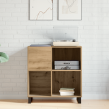 Record Cabinet Artisan oak 84,5 x 38 x 89 cm Engineered Wood - Top-Down View