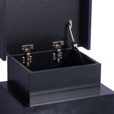 Levede Bedside Tables Side Table 2 Drawers Black - 45-Degree Angle