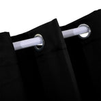 2x Blockout Curtains Panels 3 Layers Black-2018816655131545605